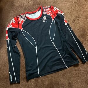 Ink N Burn Women’s Sakura Long Sleeve Tech Shirt Large